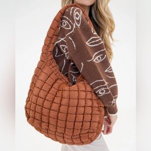 Street Level Cleo Quilted Hobo Bag
